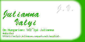 julianna valyi business card